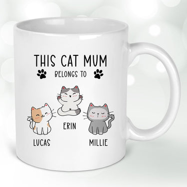 Custom Cat Owner Mug - Birthday - Christmas Treat - Personalised Feline Tribute - DENMARY